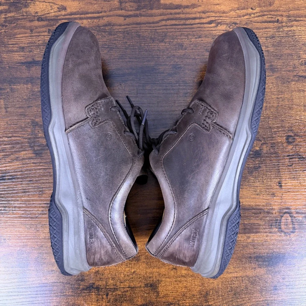 Worx by Red Wing Oxford Work Shoes Mens 11WW Brown Leather Slip Resistant